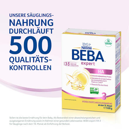 Folgemilch Expert HA3 ab dem 10. Monat Nestlé BEBA