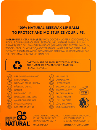 Balzam za usne - mango BEE NATURAL