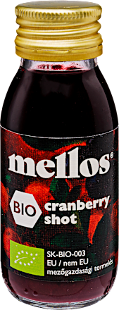 Bio áfonyás shot mellos