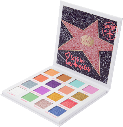 Paleta senčil za veke Lost in Los Angeles bh cosmetics