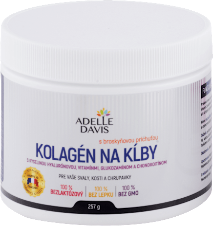 Kolagén na kĺby s príchuťou broskyne ADELLE DAVIS