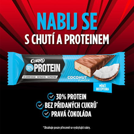 proteinová tyčinka kokos Corny