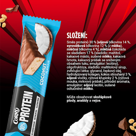 proteinová tyčinka kokos Corny