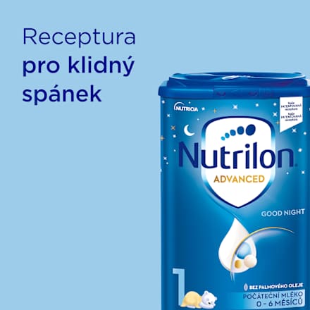  počáteční mléčná kojenecká výživa 1 Advanced Good Night 0m Nutrilon