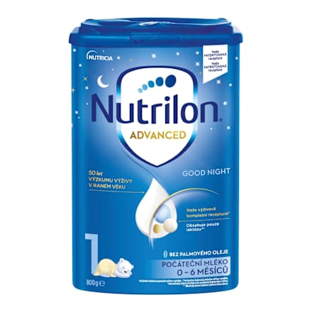  počáteční mléčná kojenecká výživa 1 Advanced Good Night 0m Nutrilon
