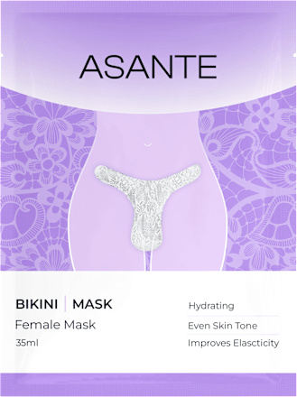 Textilná intímna telová maska Bikini ASANTE