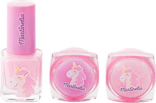 Súprava lesk na pery + lak na nechty Little Unicorn Martinelia