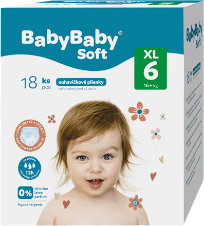Plienkové nohavičky Pants - veľ. 6 XL (16+ kg) BabyBaby Soft