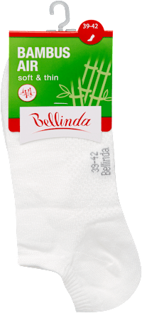 Női bokazokni, bambusz air, fehér, 39-42 Bellinda