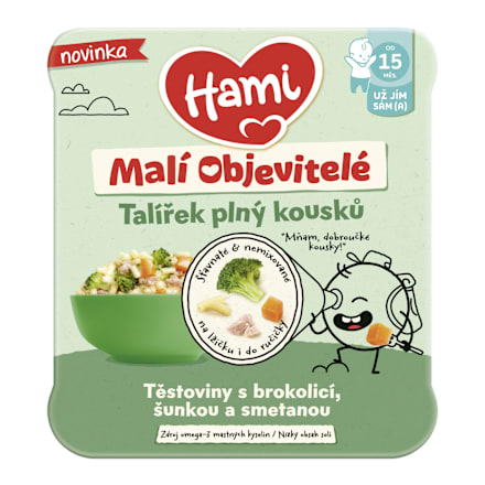 Cestoviny s brokolicou, šunkou a smotanou - Malí objavitelia Hami