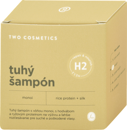 Tuhý šampón na vlasy repair & nourish two cosmetics
