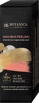 Pleťový peeling AHA + BHA intenzívne rozjasnenie pleti BOTANICA SLAVICA