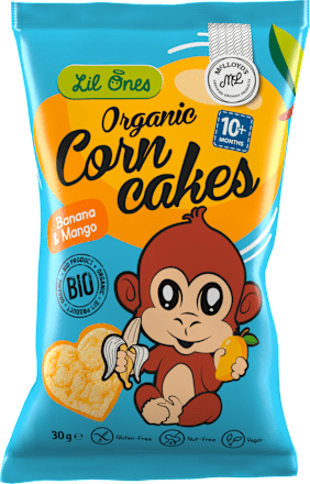 Bio kukuričné chrumky - banán a mango McLLOYD´S