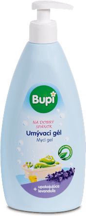 Umývací gél na dobrý spánok s levanduľou Bupi