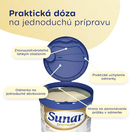 Mliečny nápoj pre malé deti premium 3 Sunar