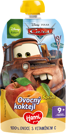 Ovocná kapsička Disney Cars Ovocný koktail Hami