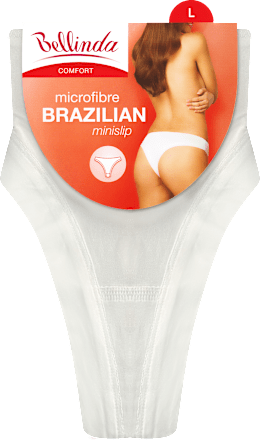 kalhotky BRAZILIAN, velikost L, bílé Bellinda