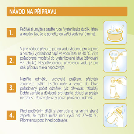 pokračovací mléčná kojenecká výživa 2 Sensitive 6m Sunar