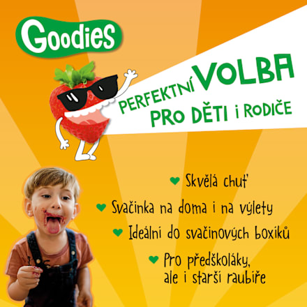 ovesná tyčinka s příchutí mandarinka a jablko Goodies