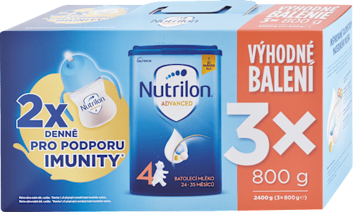 Mliečny nápoj pre malé deti Advanced 4 - výhodné balenie Nutrilon