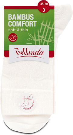 dámské ponožky Bambus Comfort, 35-38 bílé Bellinda