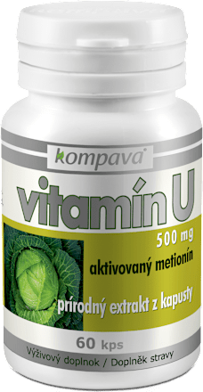 Kapsuly Vitamin U 500 mg Kompava