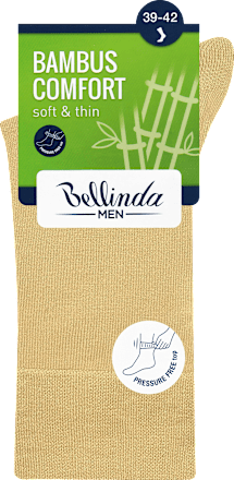 MEN pánské ponožky Bambus Comfort, 39-42, béžové Bellinda