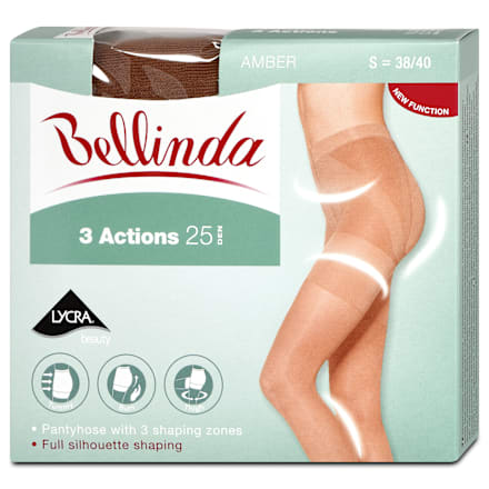 punčochové kalhoty 3 Actions, velikost S, amber Bellinda