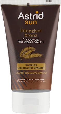 sun olejový gel pro rychlé opálení Astrid