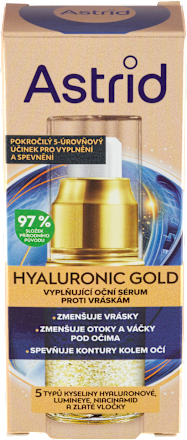 Hyaluronic Gold oční sérum Astrid
