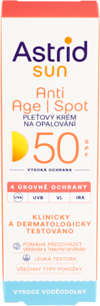 sun pleťový krém Anti Age Spot SPF50 Astrid