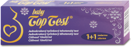 Jednokrokový tyčinkový tehotenský test baby Top