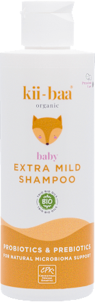 baby šampon s probiotiky a prebiotiky kii-baa organic