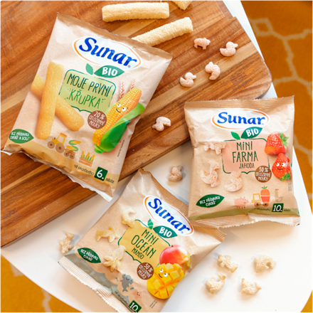 BIO moja prvá detská chrumka 6m+ Sunar