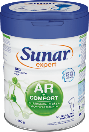 Počiatočná dojčenská mliečna výživa expert AR+Comfort 1 Sunar