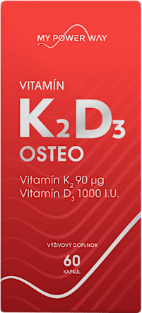 Kapsuly Vitamín K2 D3 Osteo  MY POWER WAY