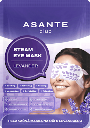 Relaxačná textilná maska na oči Steam Eye levander ASANTE