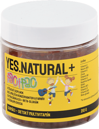 Želé medvedíky Gumáci - Detský multivitamín Paci Pac YES.NATURAL