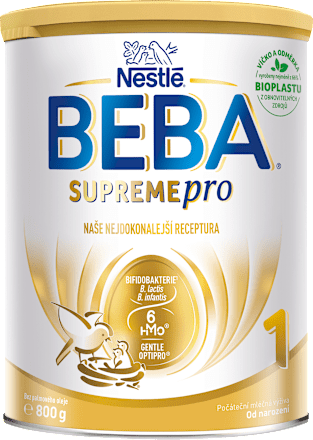 SUPREMEpro 1, 6 HMO, instantní počáteční kojenecké mléko 0m+ BEBA