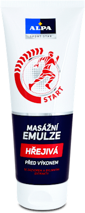 masážní emulze hřejivá Alpa