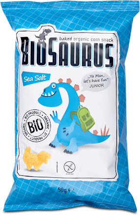 kukuřičné křupky mořská sůl BioSaurus