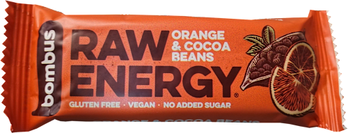 RAW ENERGY - pomorandža i kakao bombus