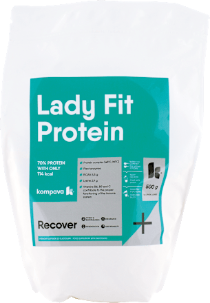 Proteínový nápoj v prášku Lady Fit vanilka a smotana Kompava