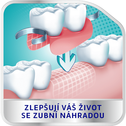 svěží extra silný fixační krém na zubní náhrady COREGA