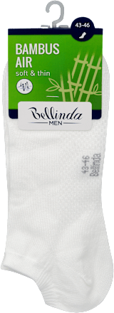 Férfi bokazokni, bambusz air, fehér, 43-46 Bellinda