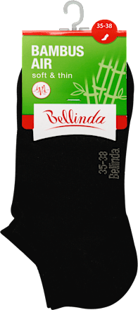 Női bokazokni, bambusz air, fekete, 35-38 Bellinda
