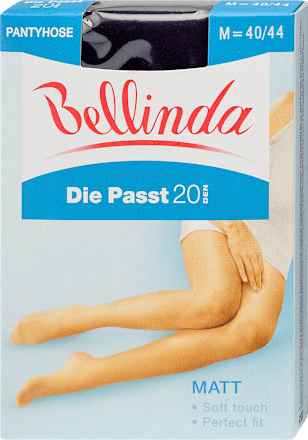 Harisnyanadrág Die Passt, 20 DEN; fekete, M Bellinda