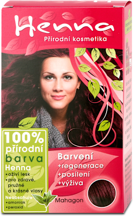 barva na vlasy mahagon Henna