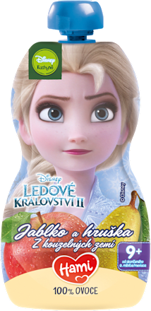 příkrm v sáčku Disney Ledové Království II Jablko a hruška Hami