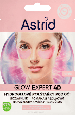 Glow Expert 4D hydrogelové oční polštářky Astrid